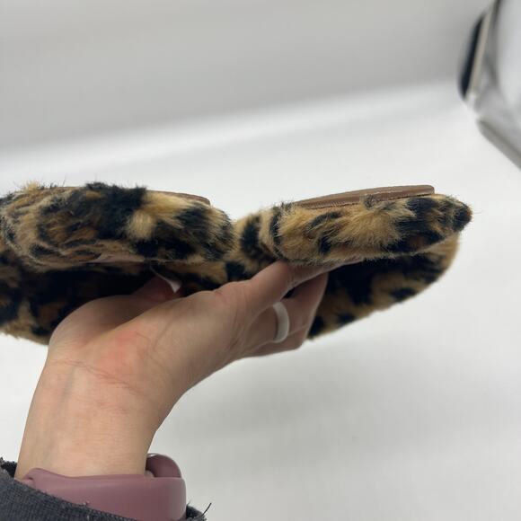 Madewell Leopard Print Womens Slipper Size 8 House Shoes - Picture 7 of 9